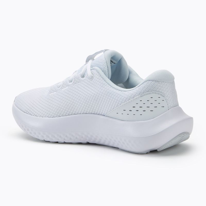 Кросівки для бігу жіночі Under Armour Charged Surge 4 white/distant gray/metallic silver 3