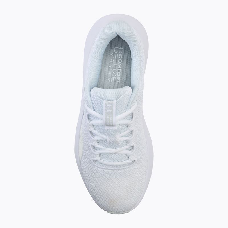 Кросівки для бігу жіночі Under Armour Charged Surge 4 white/distant gray/metallic silver 5