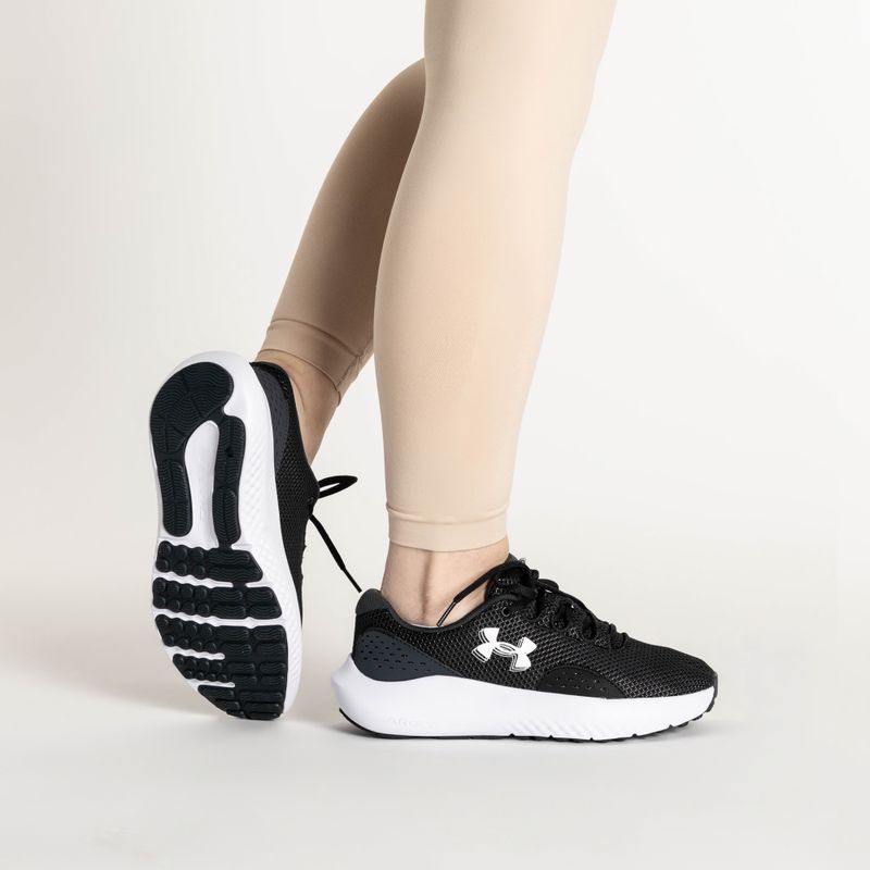 Черевики для бігу жіночі Under Armour Charged Surge 4 black/anthracite/white 2