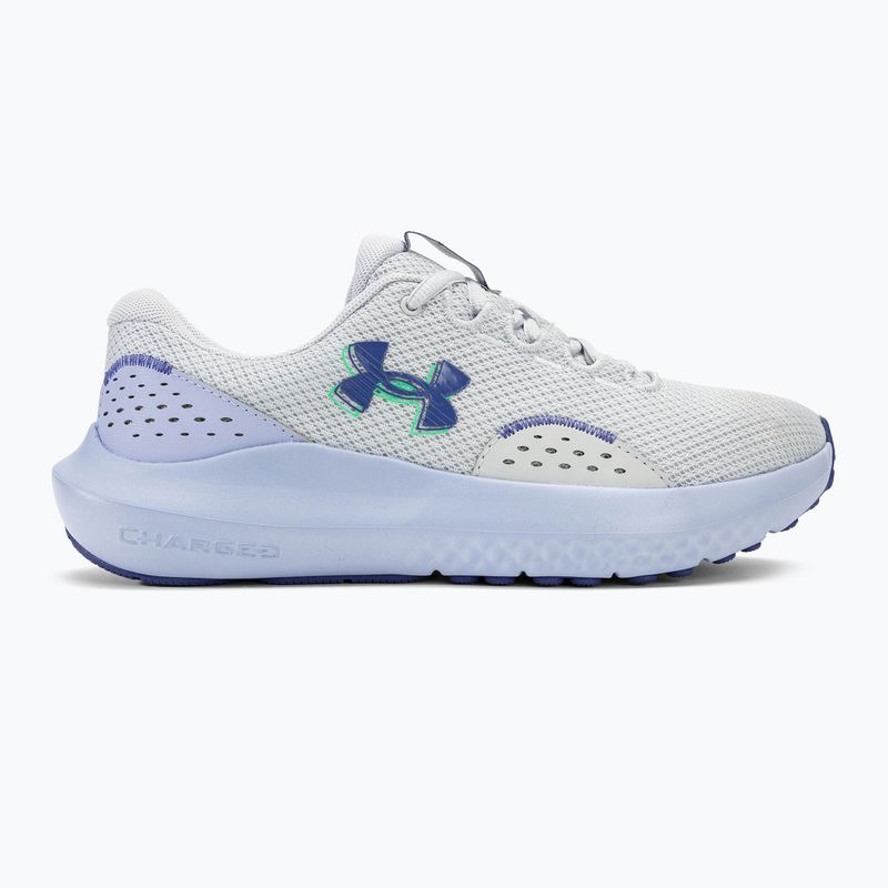 Черевики для бігу жіночі Under Armour Charged Surge 4 halo gray/celeste/starlight 2