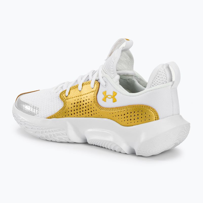 Черевики баскетбольні Under Armour Flow Futr X3 white/white/metallic gold 3