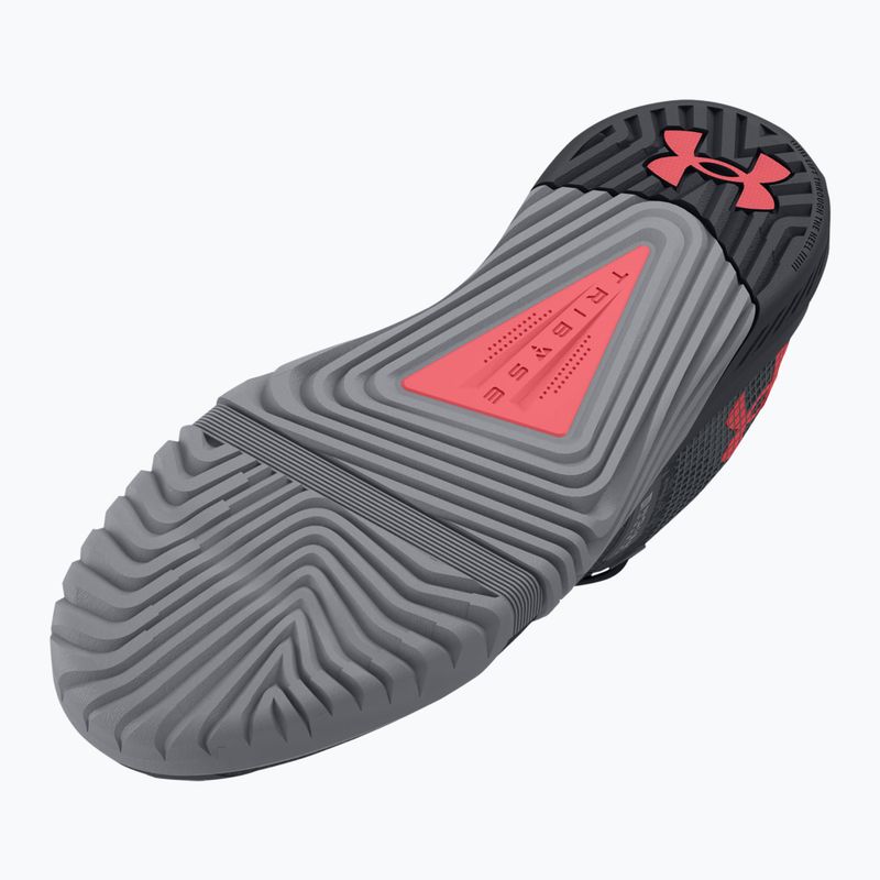 Черевики для тренувань чоловічі Under Armour TriBase Reign 6 gray void/pitch gray/rush red 11