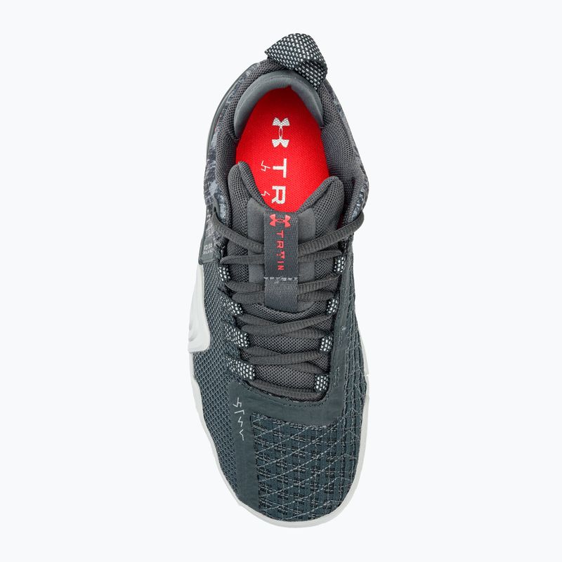 Черевики для тренувань жіночі Under Armour TriBase Reign 6 pitch gray/gray void/rush red 5