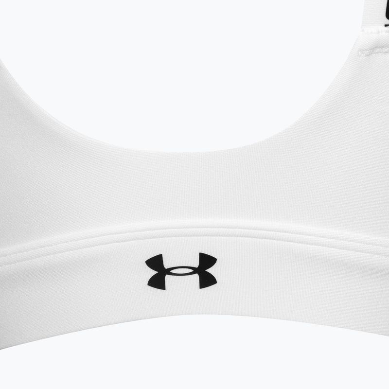 Бюстгальтер фітнес Under Armour Infinity High Zip 2.0 white/black 5