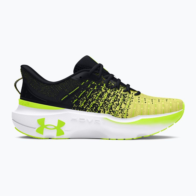 Черевики для бігу жіночі Under Armour Infinite Elite black/sonic yellow/high vis yellow 8