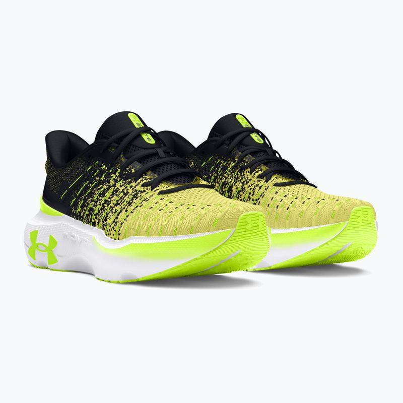 Черевики для бігу жіночі Under Armour Infinite Elite black/sonic yellow/high vis yellow 9