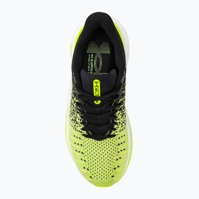 Черевики для бігу жіночі Under Armour Infinite Elite black/sonic yellow/high vis yellow 5