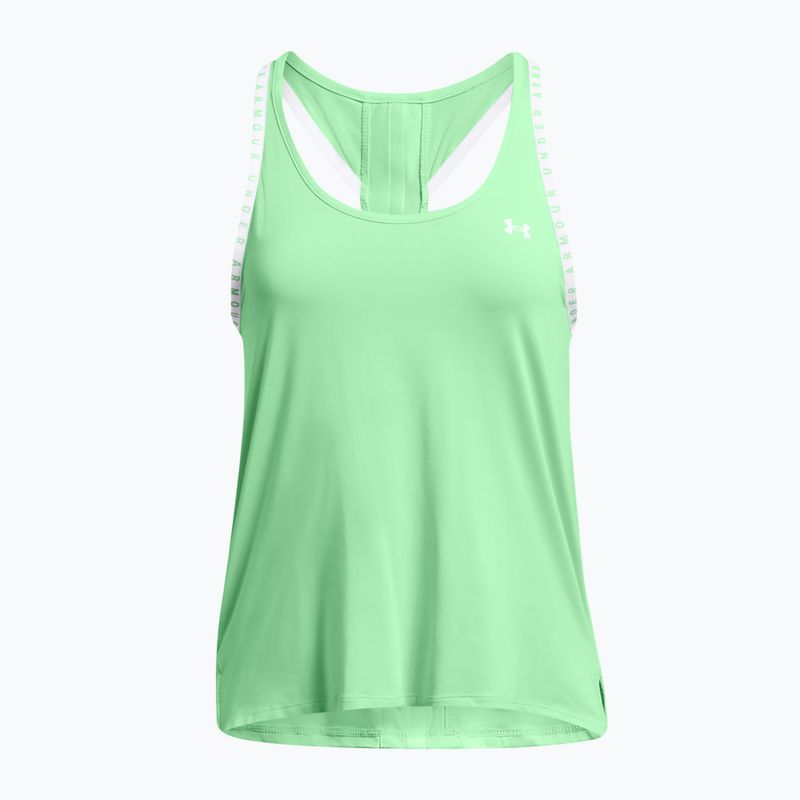 Майка для тренувань жіноча Under Armour Knockout Tank matrix green/white 4