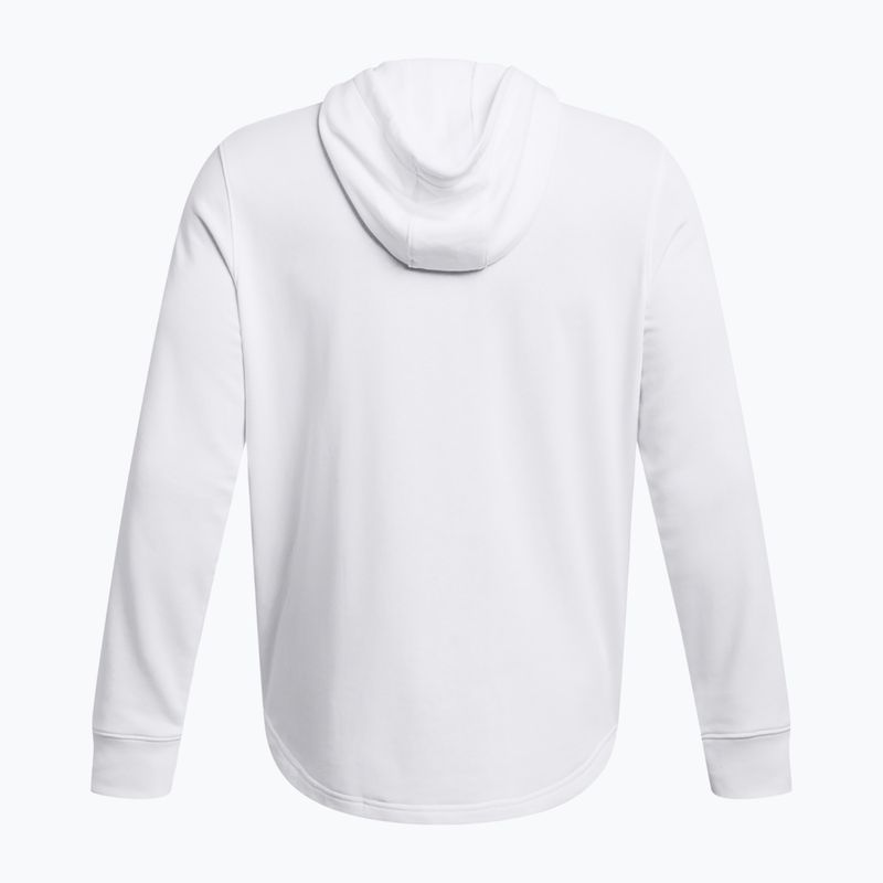 Кофта чоловіча Under Armour Rival Terry Graphic Hood white/black 4