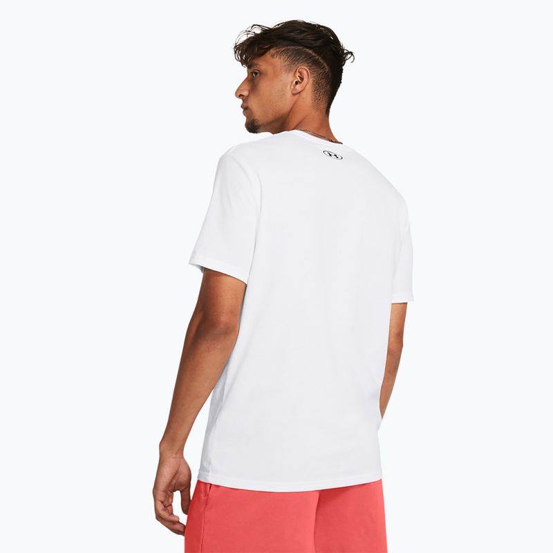 Футболка чоловіча Under Armour Colorblock Wordmark white/black 2