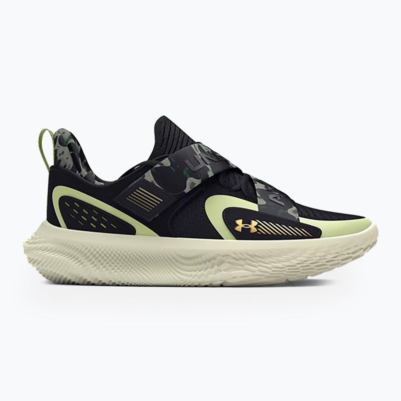 Кросівки баскетбольні Under Armour Flow Futr X 4 Camo black/retro green/metallic gold