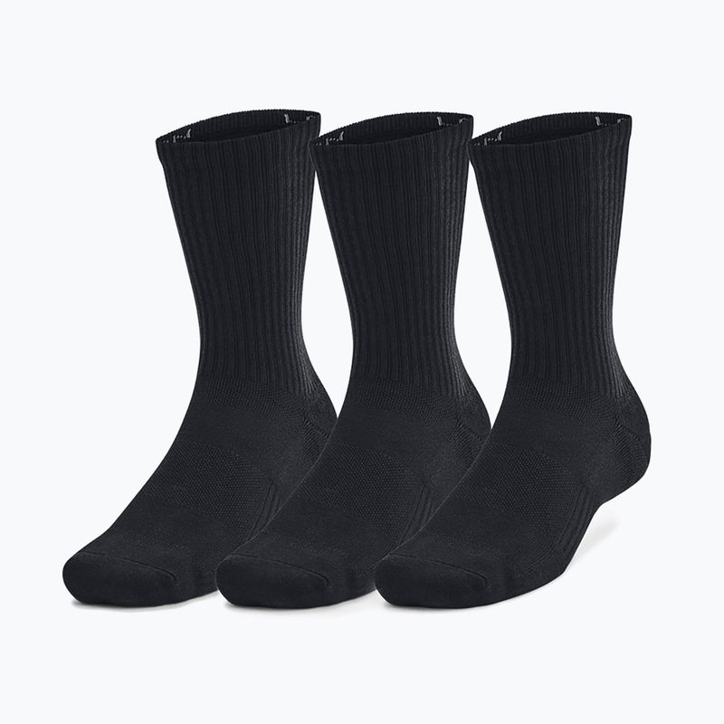 Шкарпетки Under Armour Training Cotton Crew 3 пари black/black/white