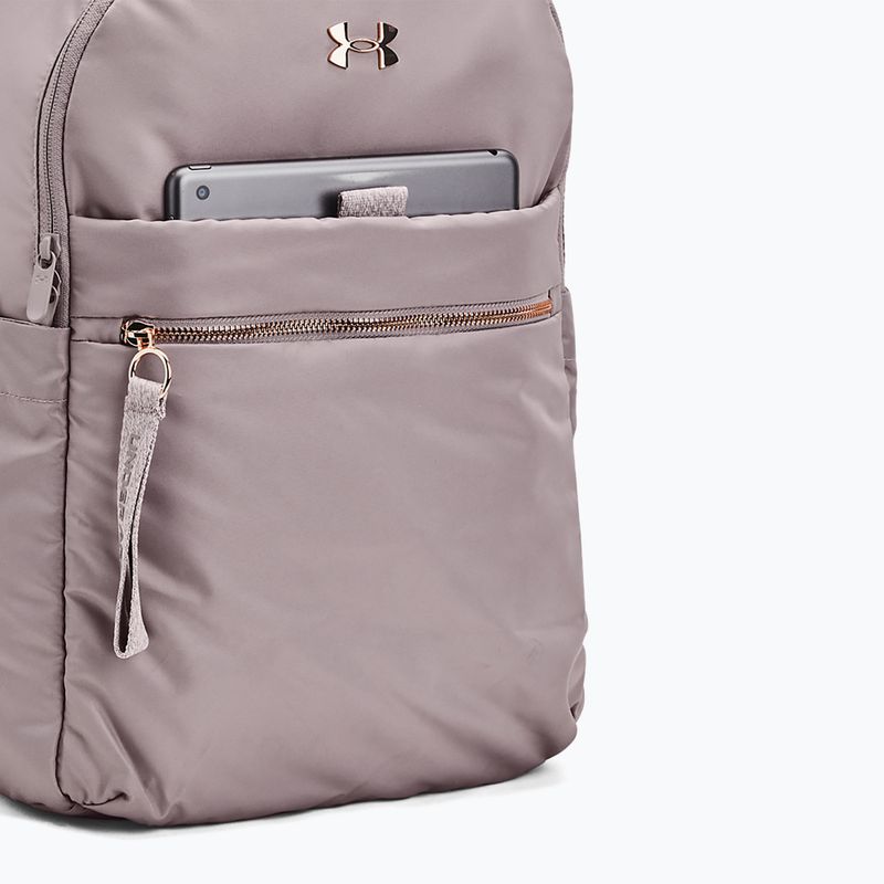 Рюкзак жіночий Under Armour Studio Campus BP tetra grey / tetra grey / metallic rose gold 4