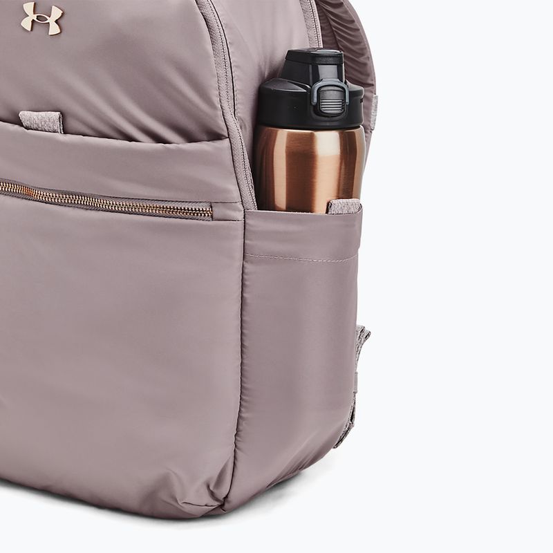 Рюкзак жіночий Under Armour Studio Campus BP tetra grey / tetra grey / metallic rose gold 5