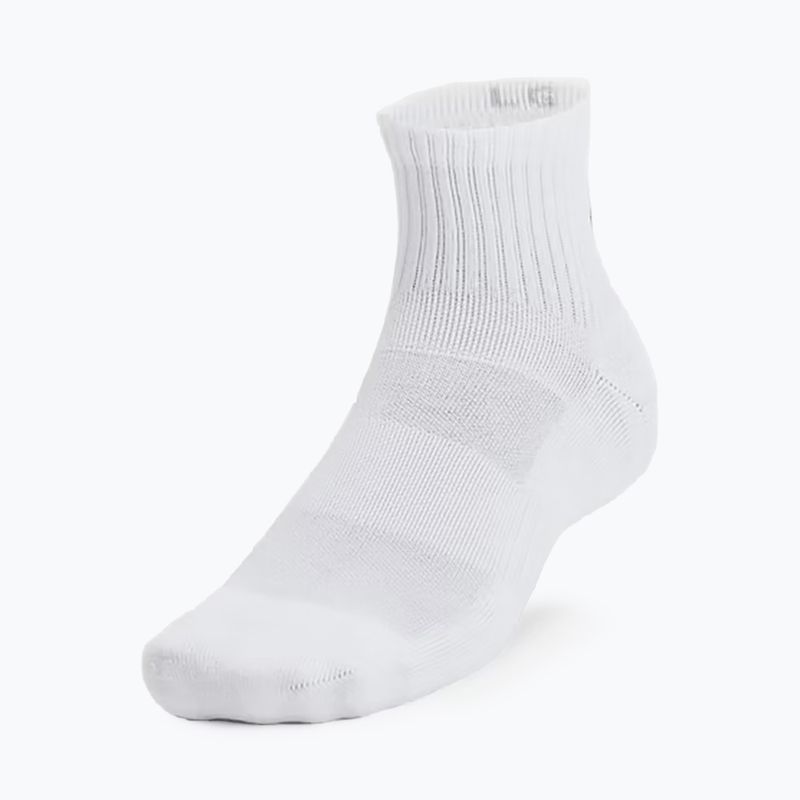 Шкарпетки Under Armour Training Cotton Quarter 3 пари white/white/black 5