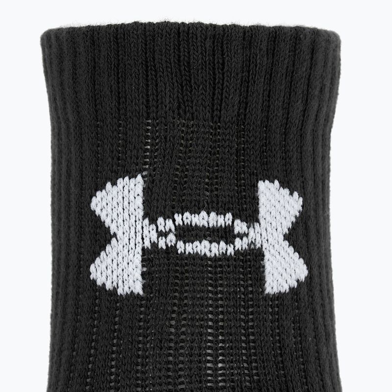 Шкарпетки Under Armour Training Cotton Quarter 3 пари black/black/white 3