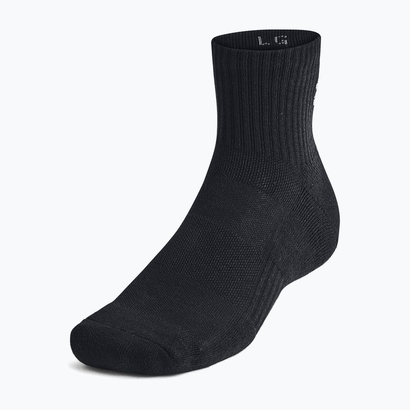 Шкарпетки Under Armour Training Cotton Quarter 3 пари black/black/white 5