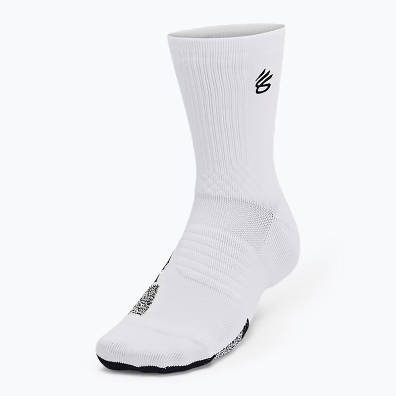 Шкарпетки чоловічі Under Armour Curry AD Playmaker 1P Mid white / black / black