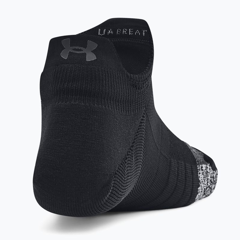 Шкарпетки для тренувань жіночі Under Armour Breathe NS Tab 3 Pack black/black/jet gray 3