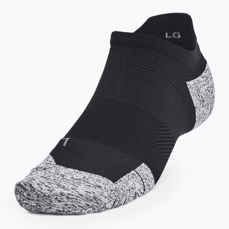 Шкарпетки для бігу Under Armour Dry Run Cushion No Show 3 пари black/pitch gray/reflective 2