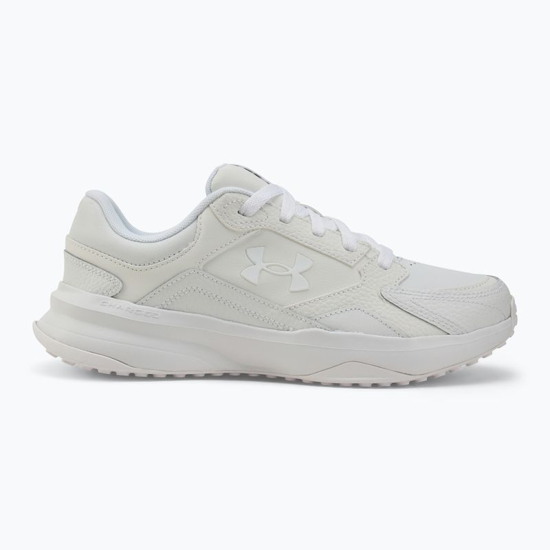 Кросівки для тренувань чоловічі Under Armour Edge Leather white/white/halo gray 2