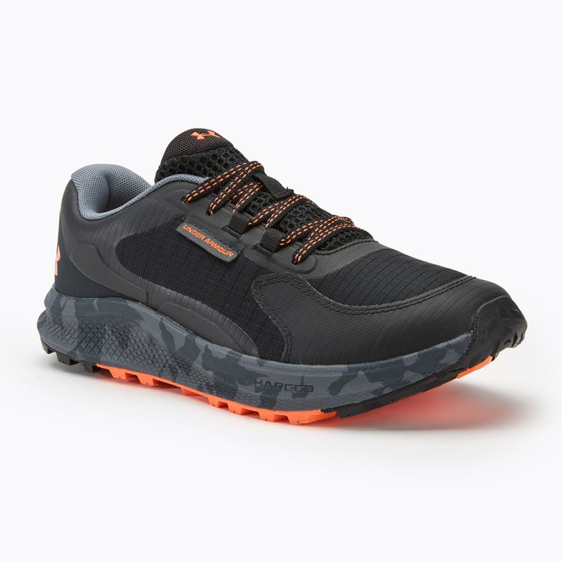 Кросівки для бігу чоловічі Under Armour Charged Bandit Trail 3 black/black/orange blast