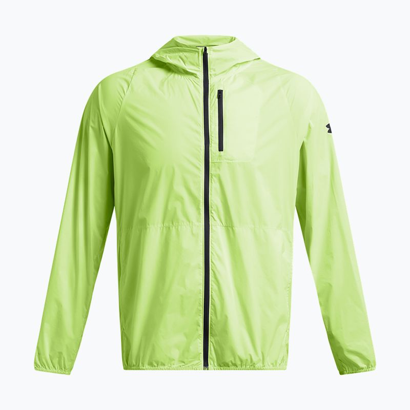 Куртка для бігу чоловіча Under Armour Launch Lightweight morph green/tetra gray/black 3