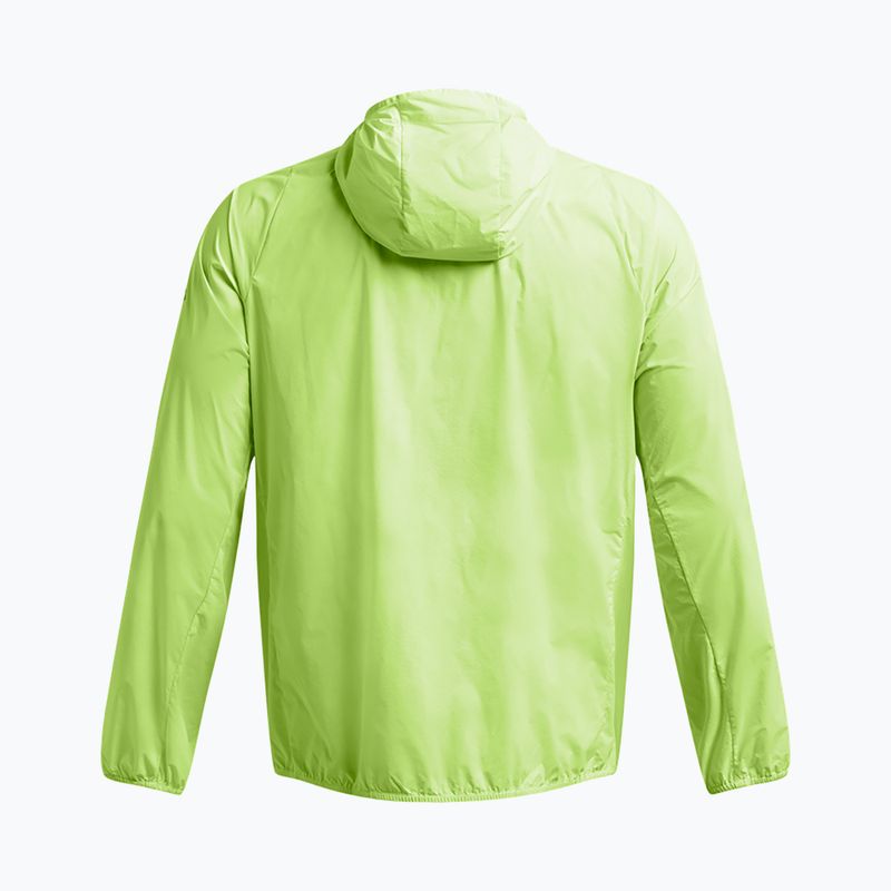 Куртка для бігу чоловіча Under Armour Launch Lightweight morph green/tetra gray/black 4