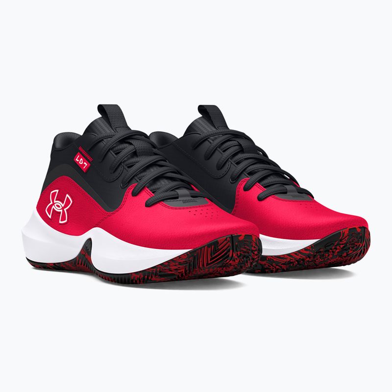 Кросівки баскетбольні дитячі Under Armour GS Lockdown 7 red/black/white 8