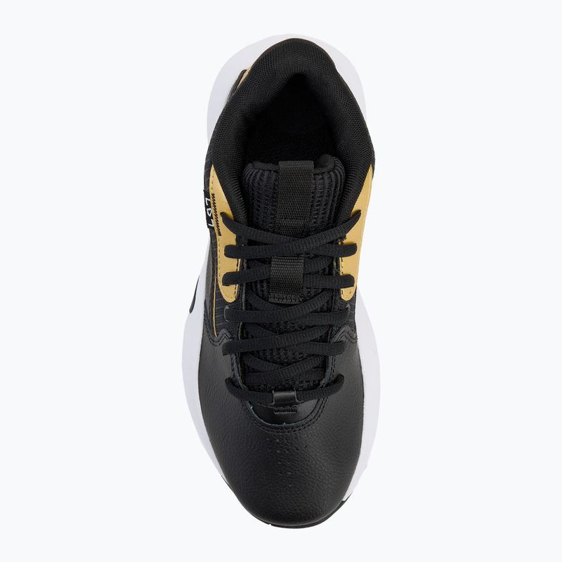 Кросівки баскетбольні дитячі Under Armour GS Lockdown 7 black/black/metallic gold 5