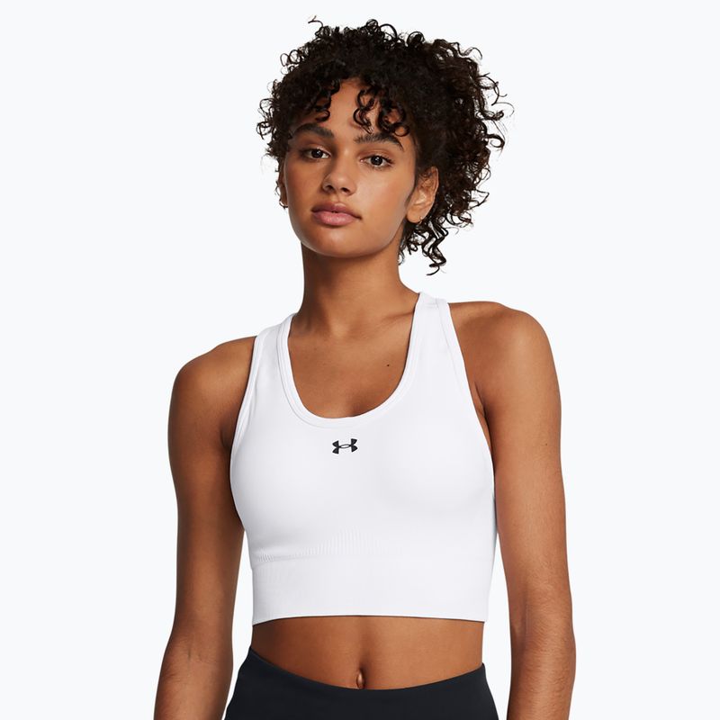 Бюстгальтер для тренувань Under Armour Vanish Seamless Mid Branded white / black