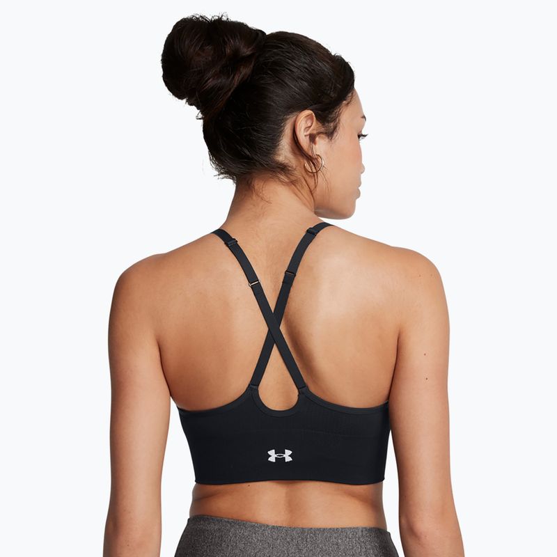 Бюстгальтер для тренувань Under Armour Vanish Seamless Low black / white 2