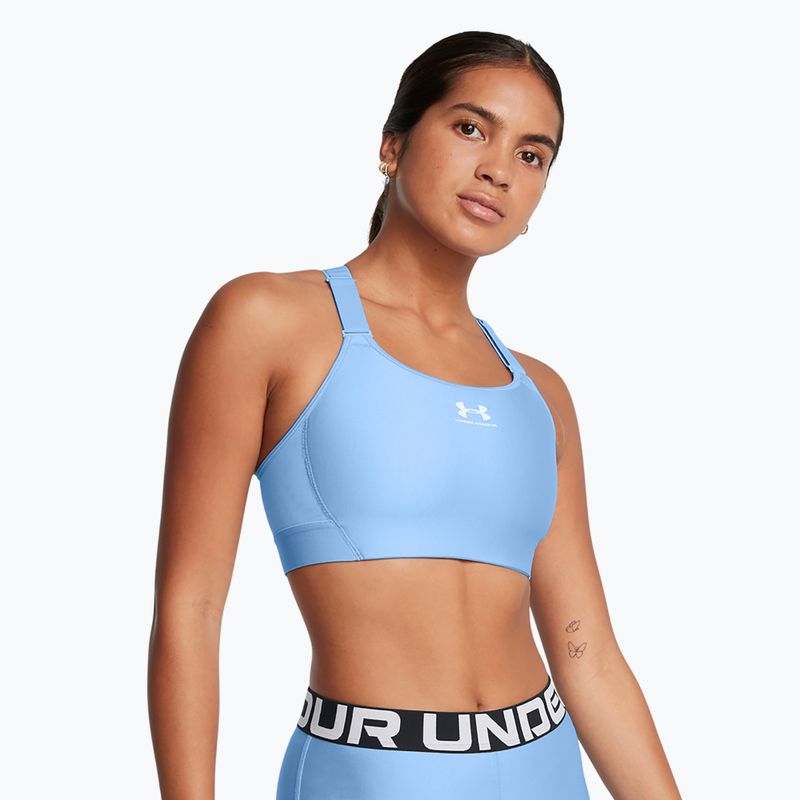 Бюстгальтер для тренувань Under Armour HeatGear Armour High horizon blue/white