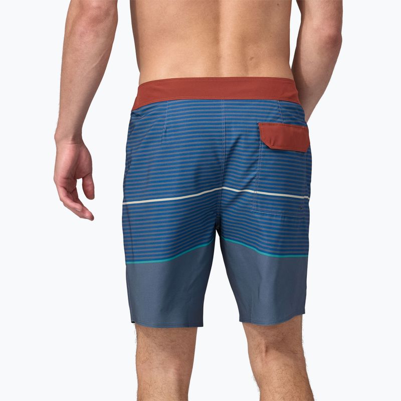 Чоловічі шорти Patagonia Hydropeak Boardshorts olivas striped/utility blue 3