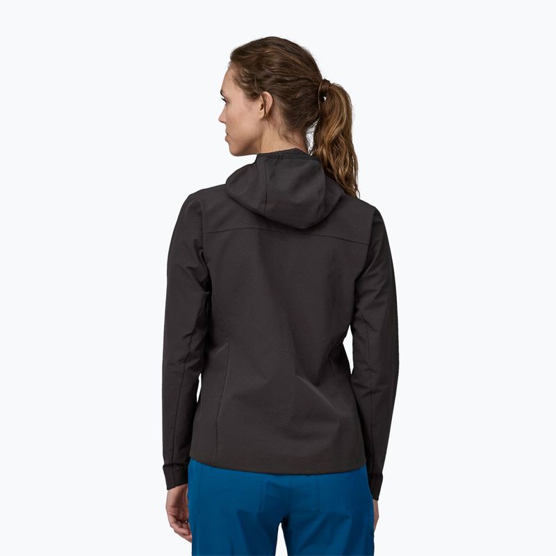 Куртка софтшел жіноча Patagonia R1 CrossStrata Hoody black 2