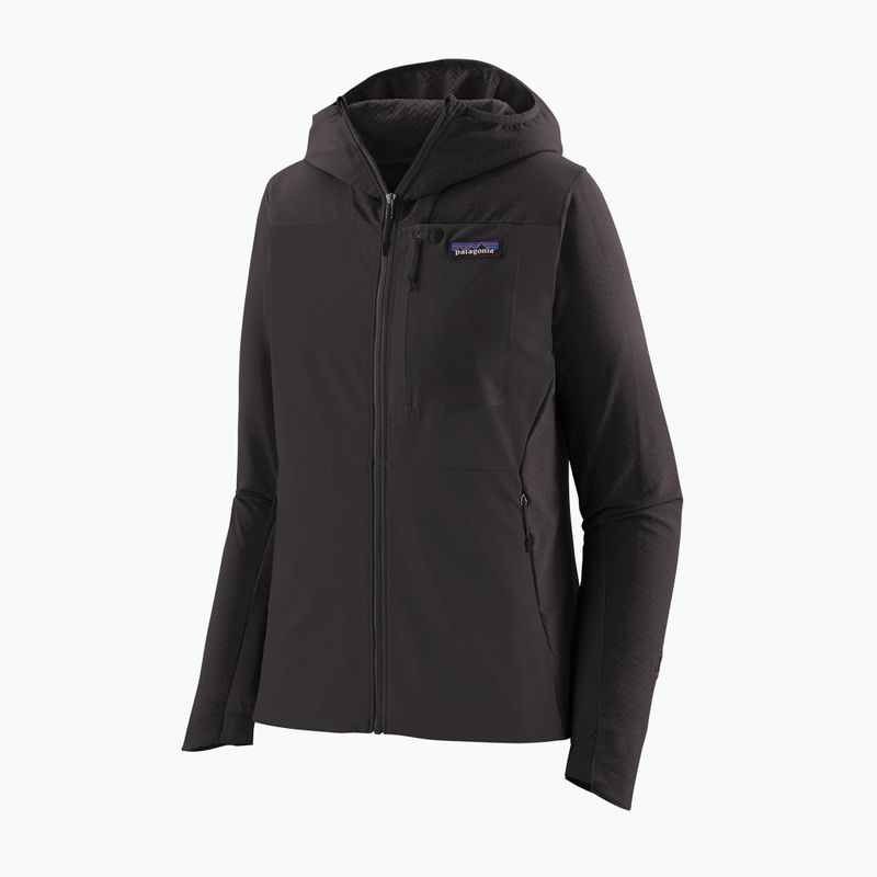 Куртка софтшел жіноча Patagonia R1 CrossStrata Hoody black 9