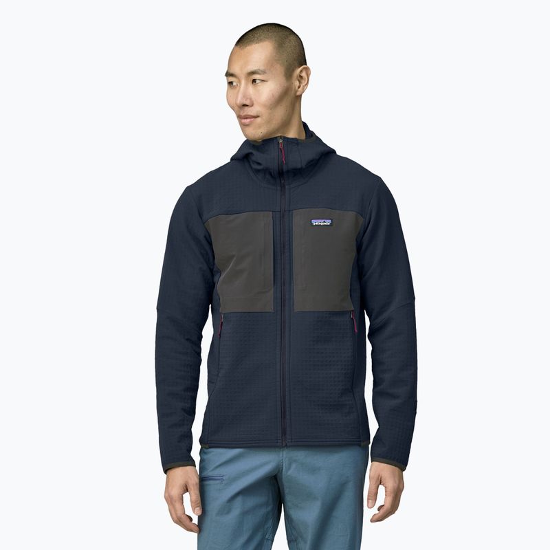 Куртка софтшел чоловіча Patagonia R2 TechFace Hoody new navy