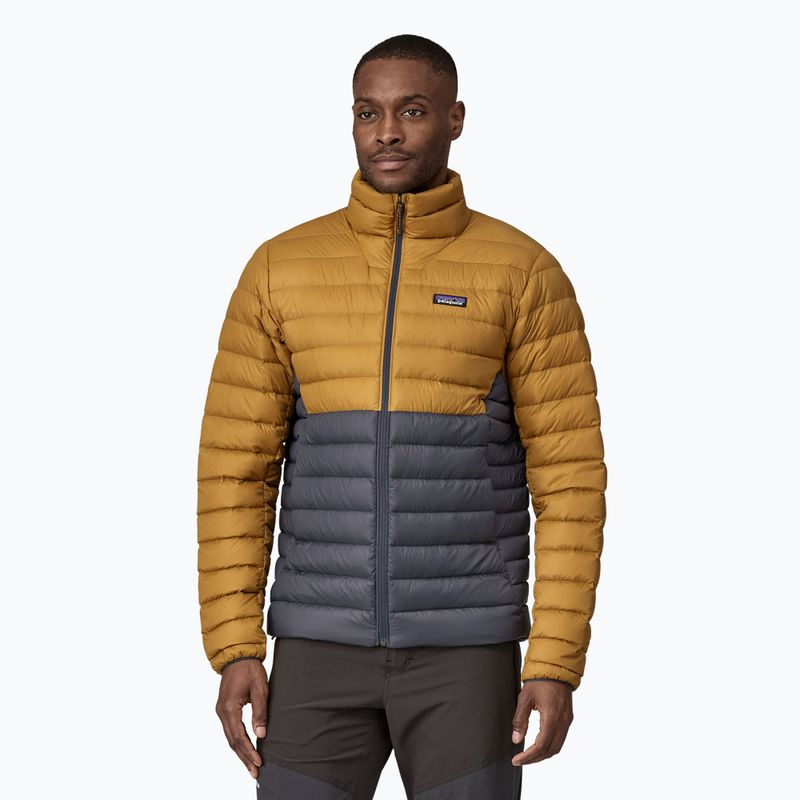 Чоловічий пуховик Patagonia Down Sweater raptor коричнева куртка