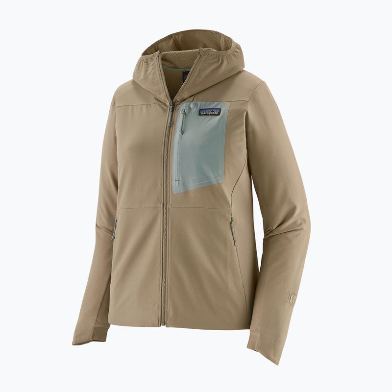 Куртка софтшел жіноча Patagonia R1 CrossStrata Hoody seabird grey 3