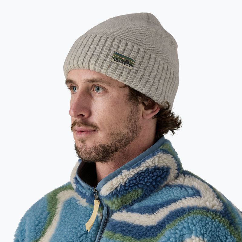 Шапка Patagonia Brodeo Beanie og legacy label/crisp grey 2