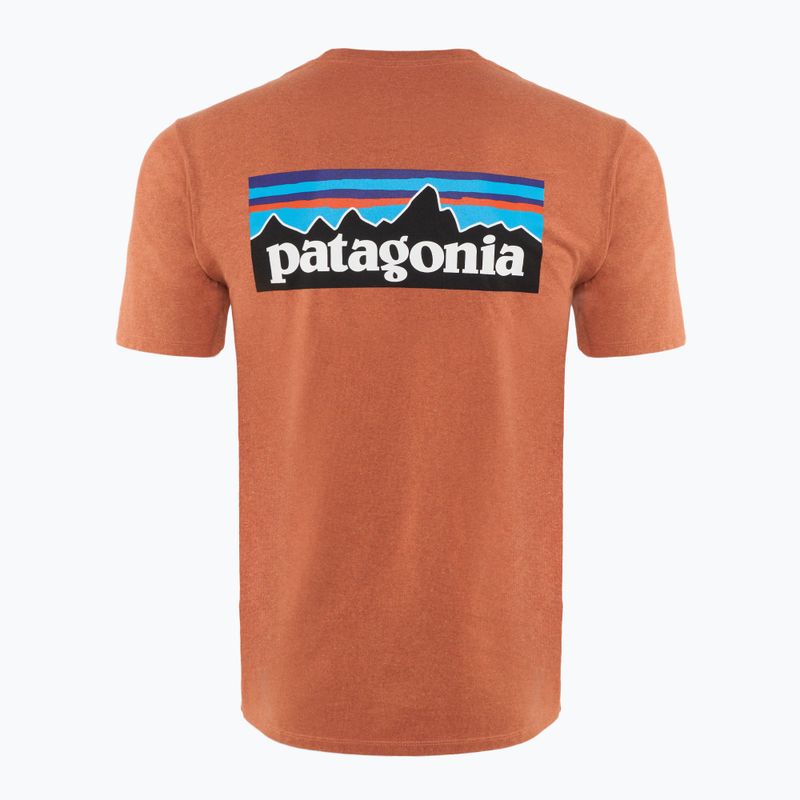 Футболка трекінгова чоловіча Patagonia P-6 Logo Responsibili-Tee redtall rust 2