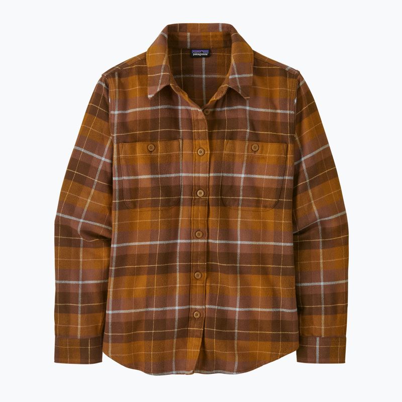 Жіноча сорочка Patagonia Fjord Flannel happy camper/shelter коричнева 4