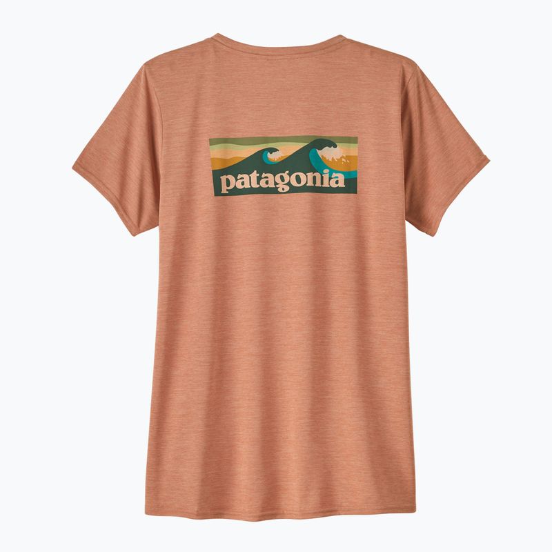 Футболка жіноча Patagonia Cap Cool Daily Graphic Shirt Waters boardshort logo/terra pink x-dye 2