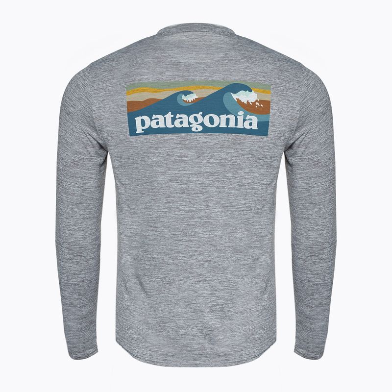 Кофта чоловіча Patagonia Cap Cool Daily Graphic Shirt-Waters boardshort logo abalone blue/feather grey 2