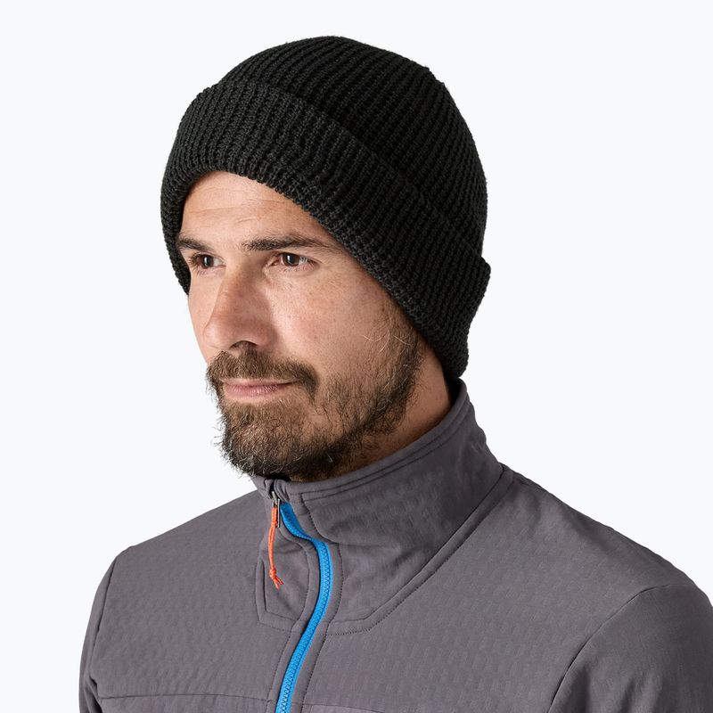 Шапка зимова Patagonia Snowdrifter black 2