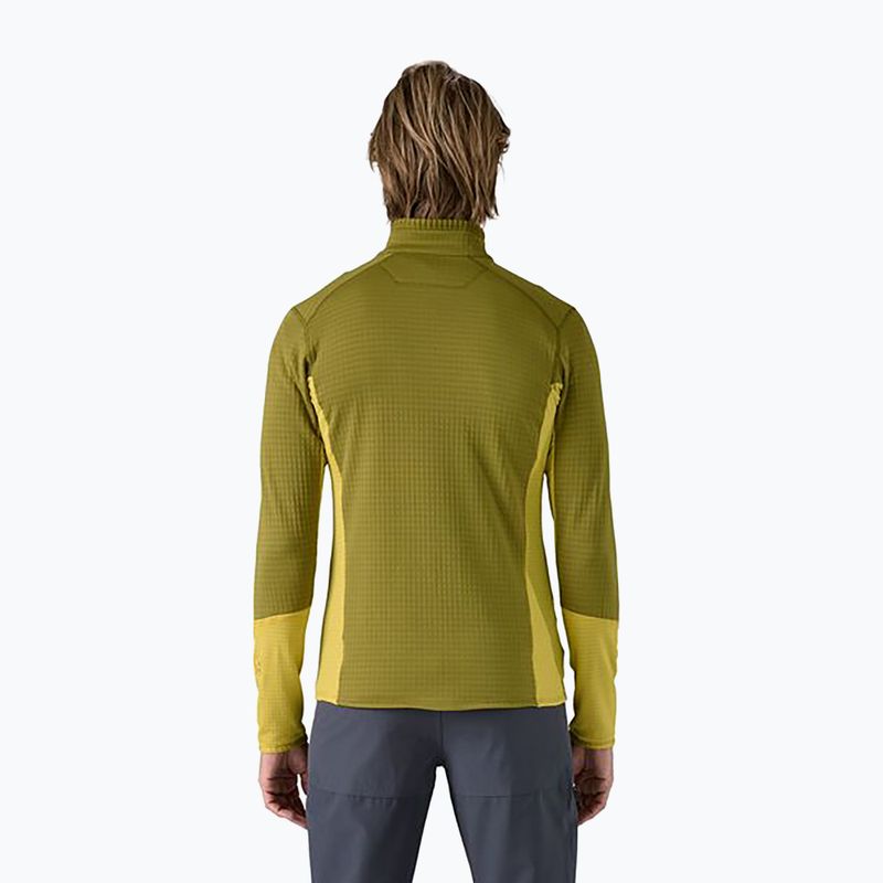 Кофта флісова чоловіча Patagonia R1 Hybrid graze green 2