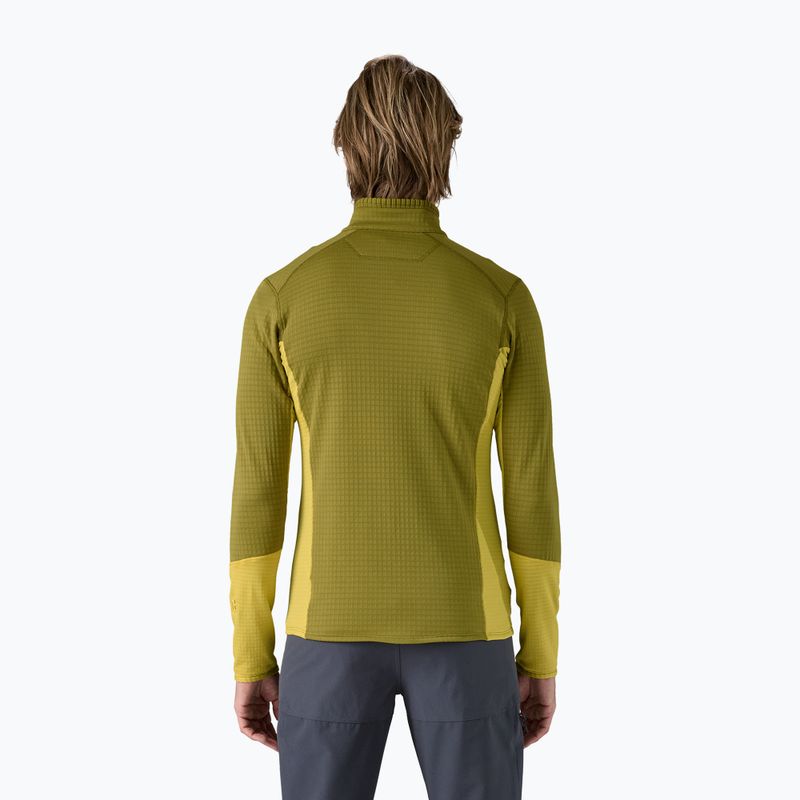 Кофта флісова чоловіча Patagonia R1 Hybrid graze green 2