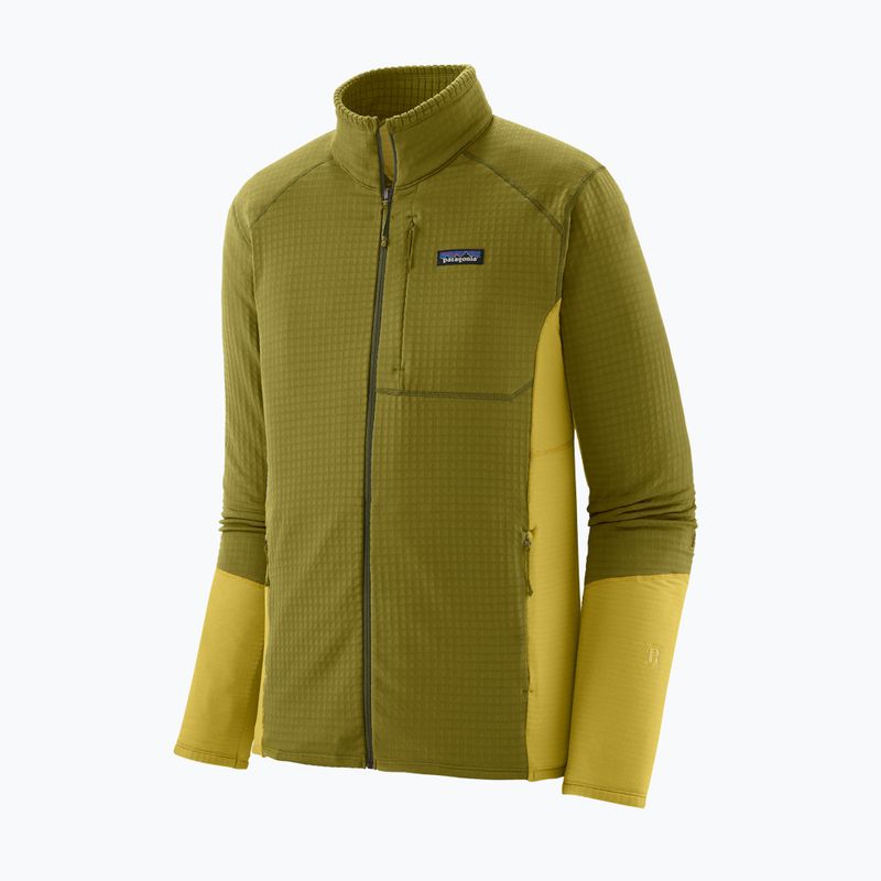 Кофта флісова чоловіча Patagonia R1 Hybrid graze green 3