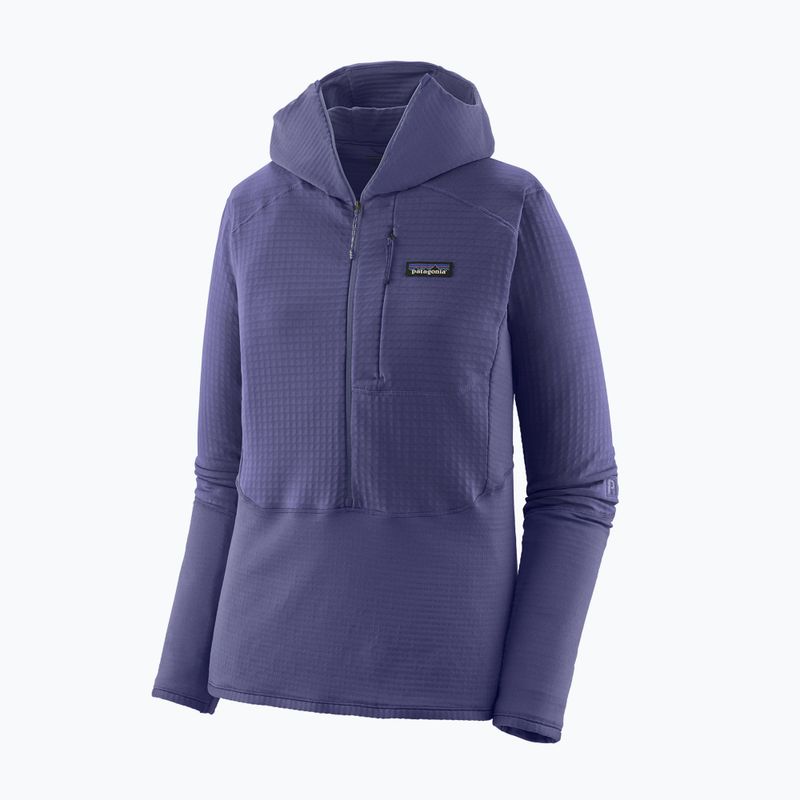 Жіноча софтшелл куртка Patagonia R1 Hybrid Pullover Hoody solstice фіолетовий 3