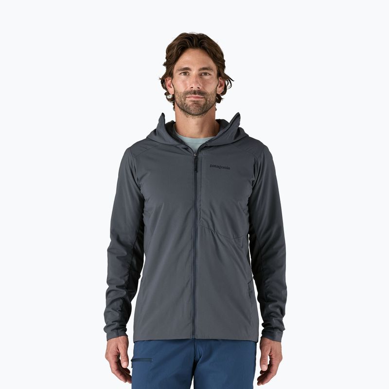 Чоловіча гібридна куртка Patagonia Nano-Air Ultralight Full-Zip Hoody кольору smolder blue